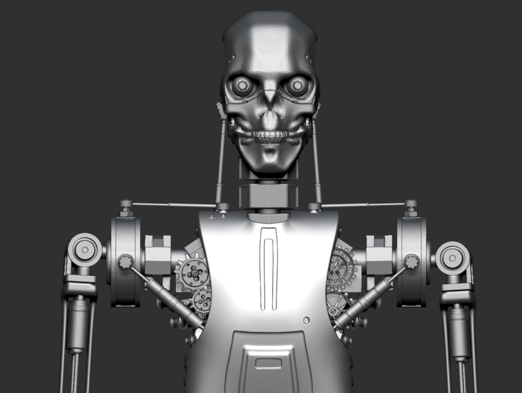 3D【可動】骸骨ロボット(第二世代)「.csmo」「.obj」