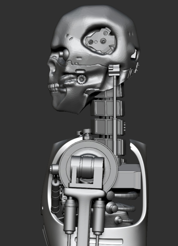 3D【可動】骸骨ロボット(第二世代)「.csmo」「.obj」