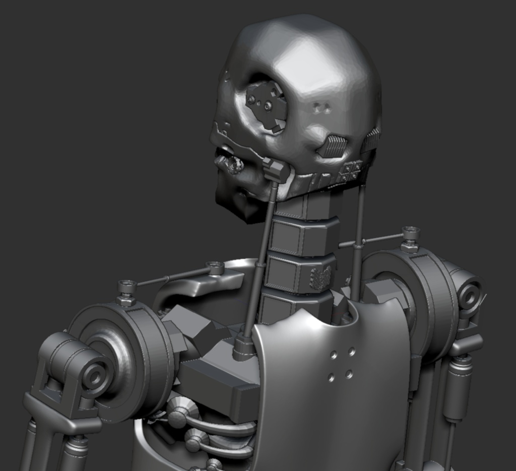 3D【可動】骸骨ロボット(第二世代)「.csmo」「.obj」