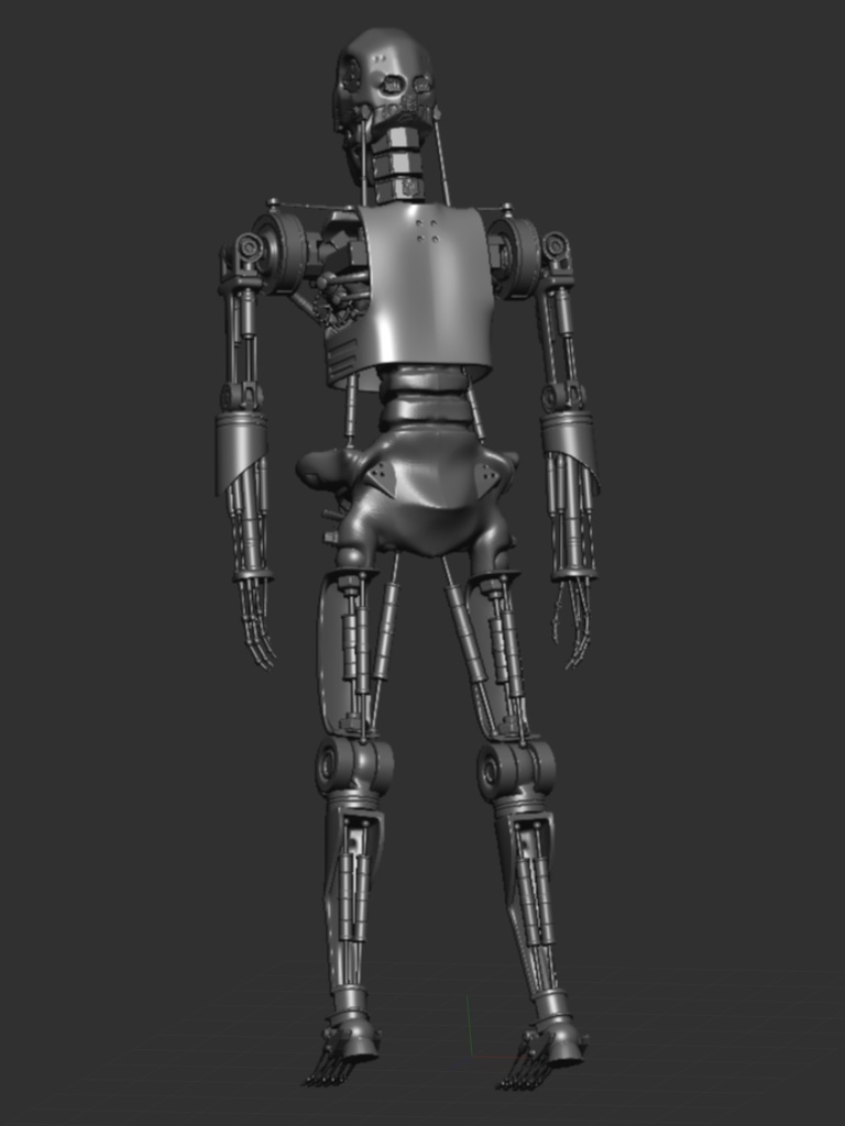 3D【可動】骸骨ロボット(第二世代)「.csmo」「.obj」