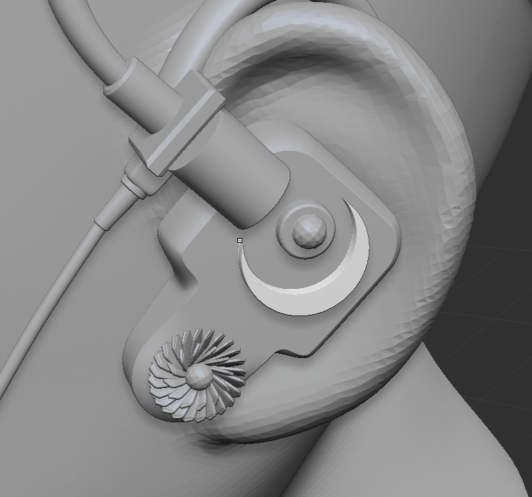 3Dアイドル・マイク(ハンドフリーマイク)「.csmo」「.obj」