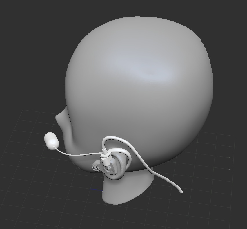 3Dアイドル・マイク(ハンドフリーマイク)「.csmo」「.obj」