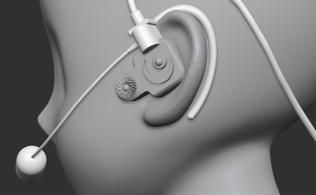 3Dアイドル・マイク(ハンドフリーマイク)「.csmo」「.obj」