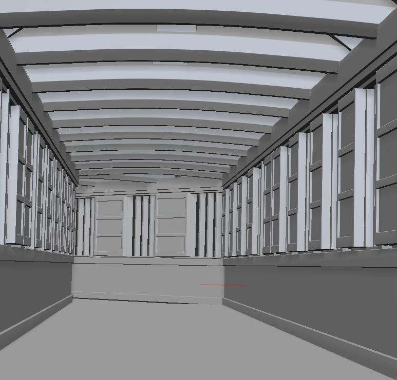 3D日本のお城〜廊下「.obj」「.csmo」