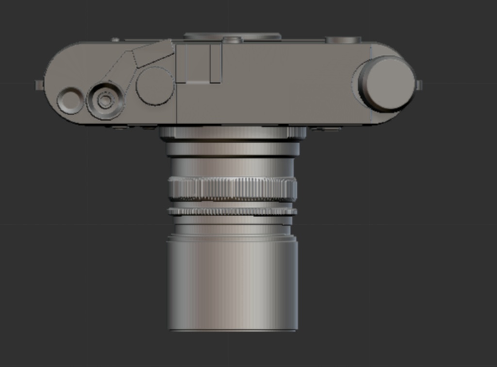 3D 可動Lecia M6(クラシック・一眼レフ・カメラ)レンズ3点セット