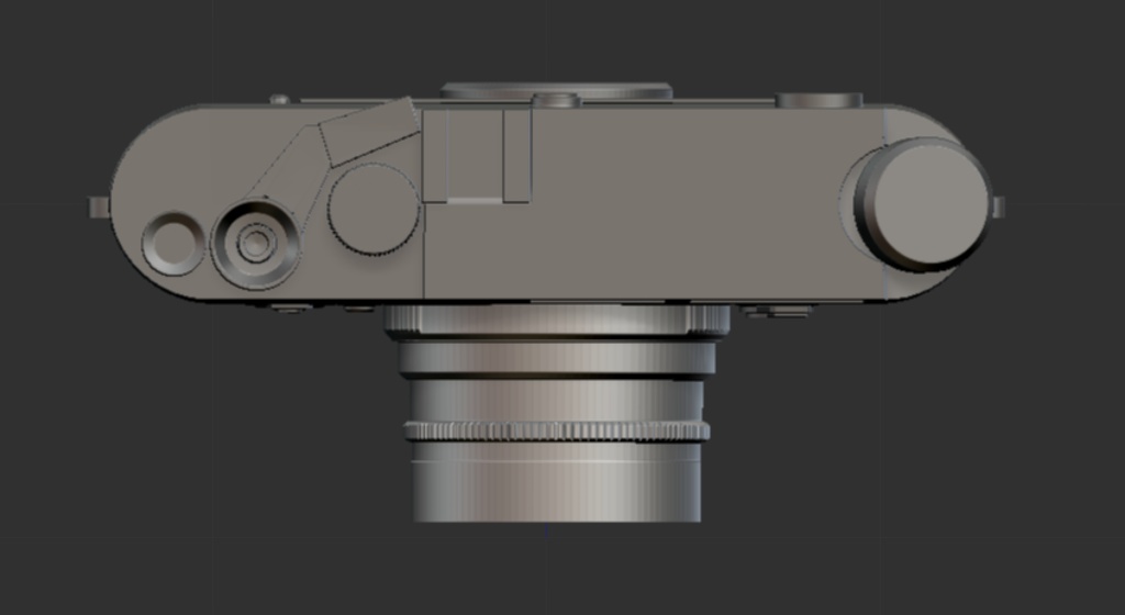 3D 可動Lecia M6(クラシック・一眼レフ・カメラ)レンズ3点セット