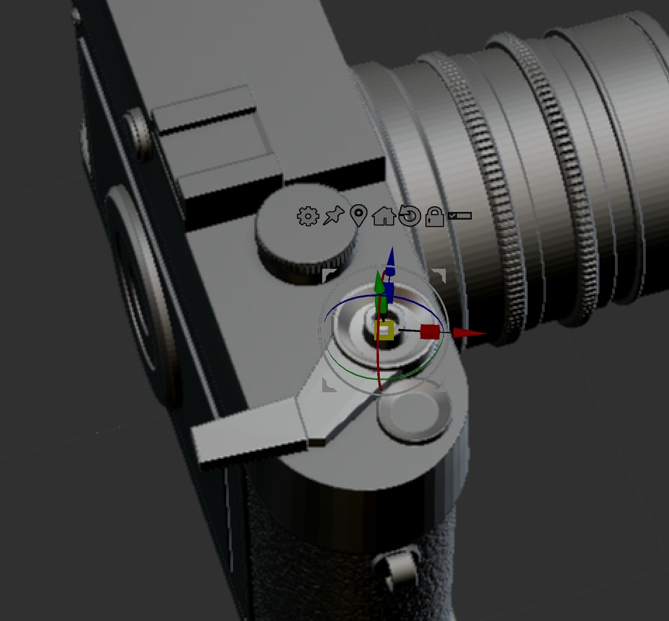 3D 可動Lecia M6(クラシック・一眼レフ・カメラ)レンズ3点セット