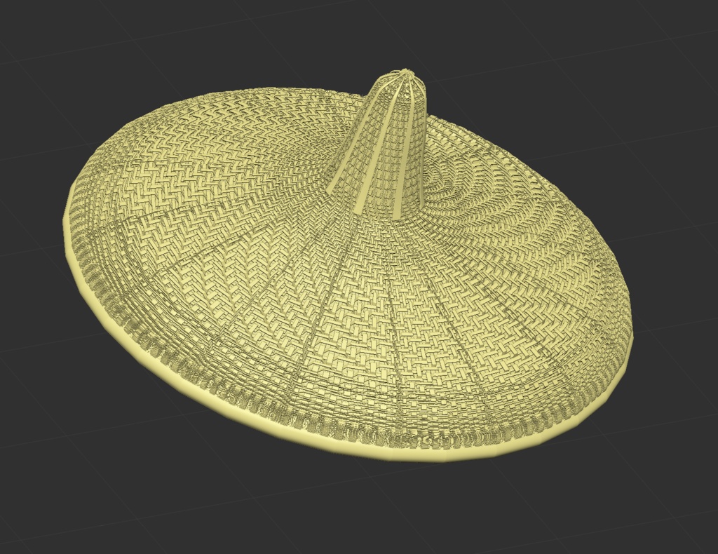 3D市女笠(6形態).obj .clip