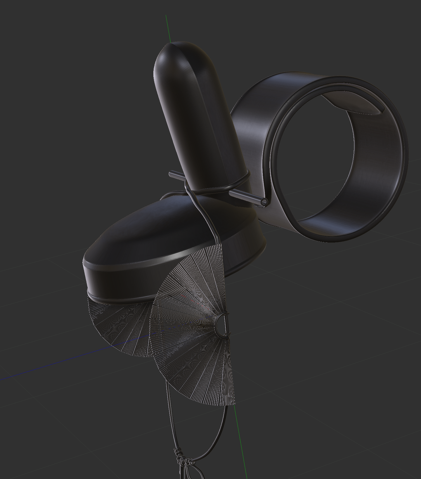3D巻纓冠（緒可動） [.obj] [.csmo] [.clip] - 7.83Hz - BOOTH