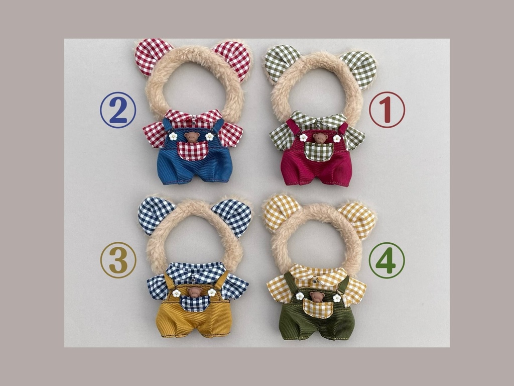 くまちゃんサロペットset