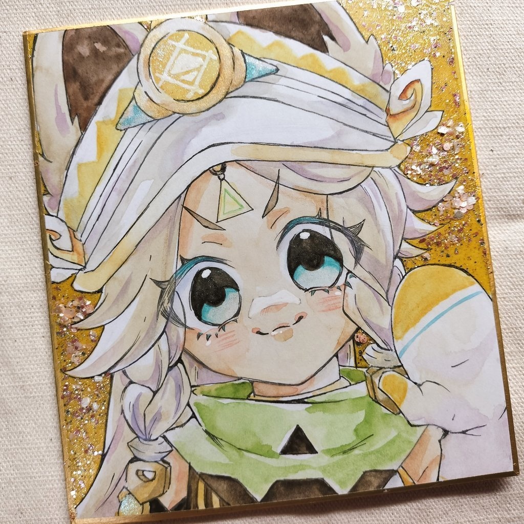 カチーナさん寸松庵色紙