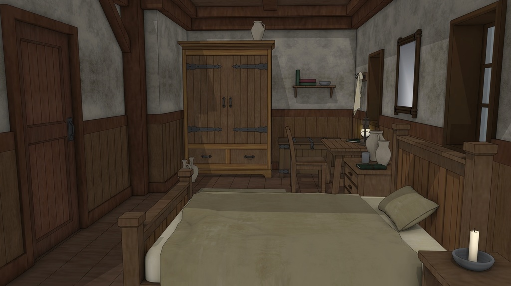 酒場のある北部の村の旅館(外部 / 内部)