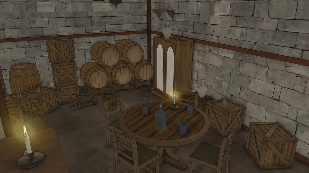 酒場のある北部の村の旅館(外部 / 内部)