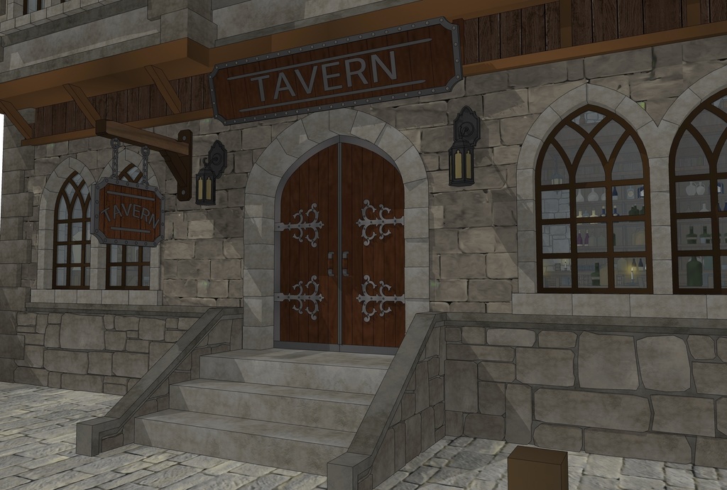 酒場のある北部の村の旅館(外部 / 内部)