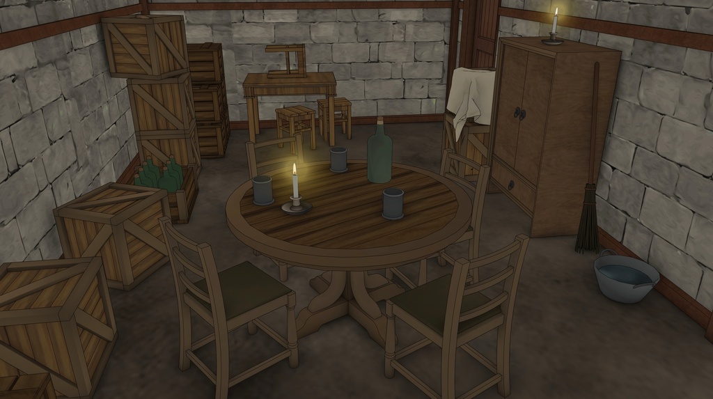 酒場のある北部の村の旅館(外部 / 内部)