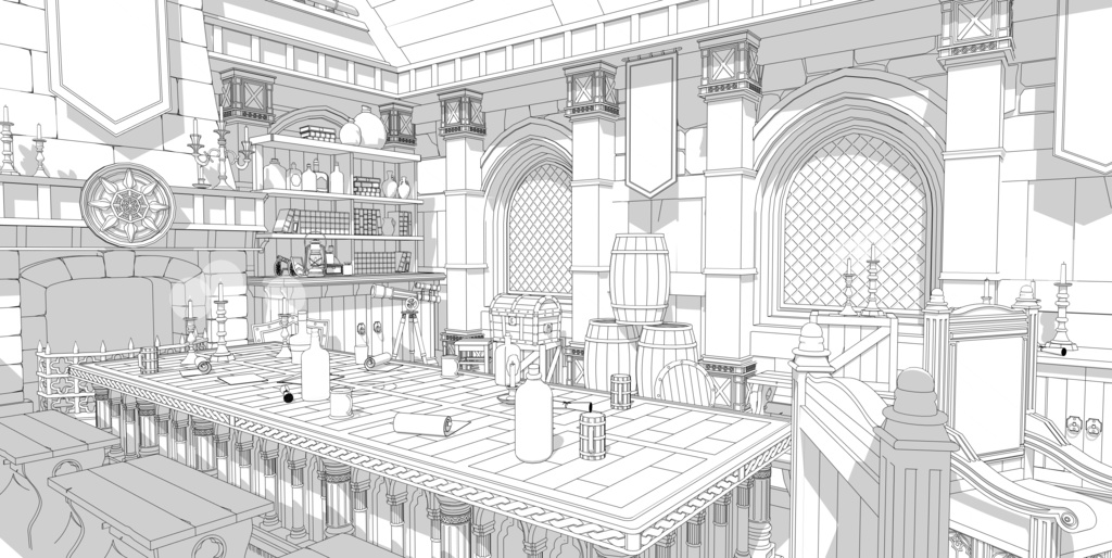 北部の町ギルド(外部 / 内部)