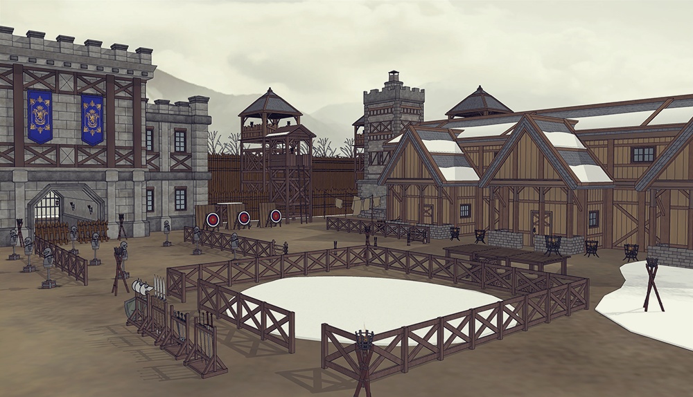 北部村訓練所(外部 / 内部)