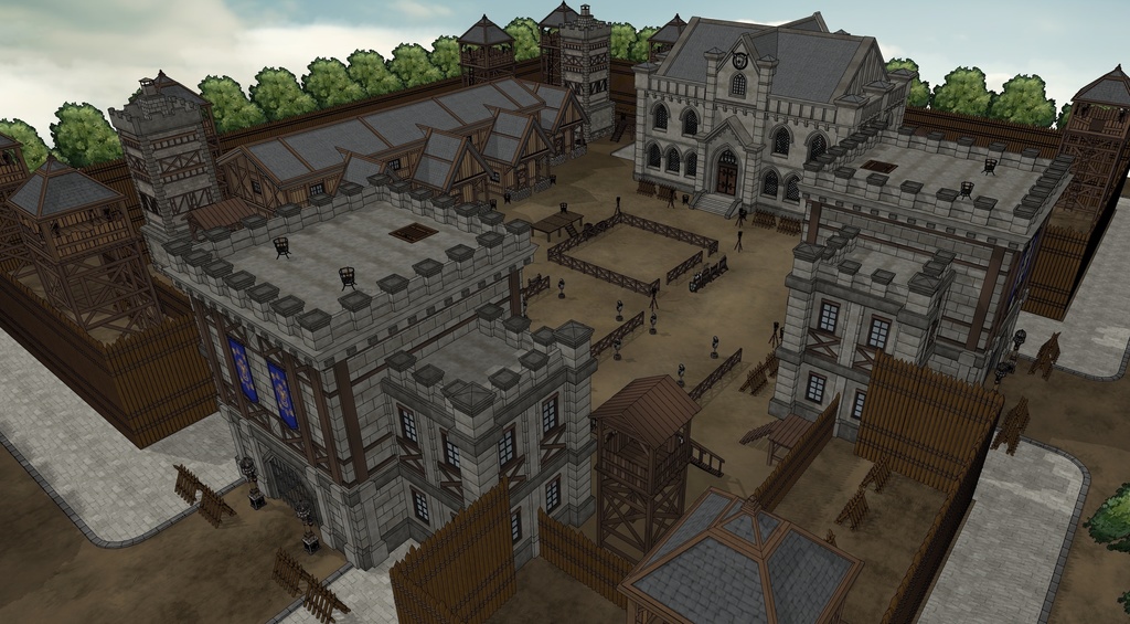 北部村訓練所(外部 / 内部)