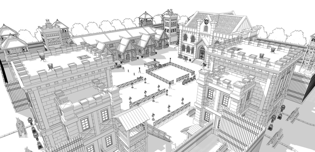 北部村訓練所(外部 / 内部)