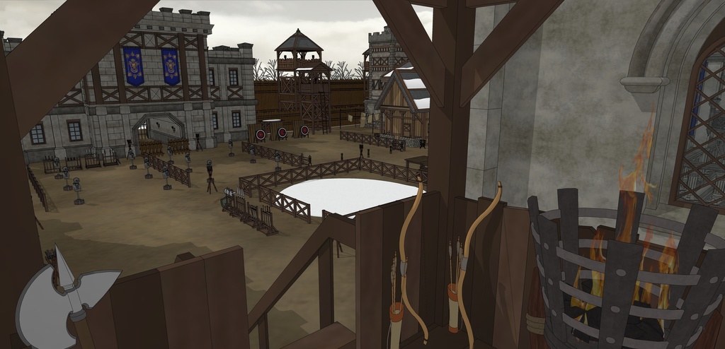 北部村訓練所(外部 / 内部)