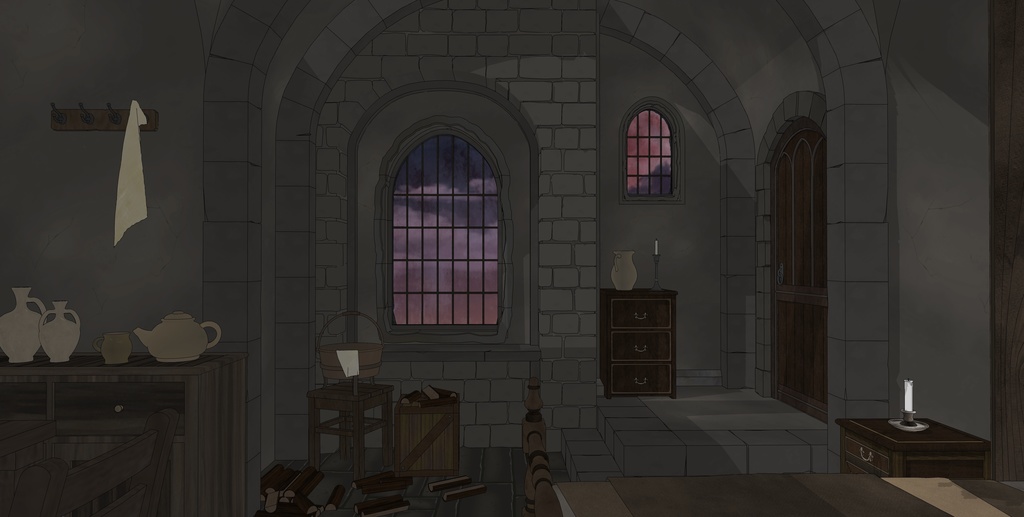 北部ゴシック城セット|外部 + 10種の内部空間|中世ゴシック 3D背景素材(SketchUp)