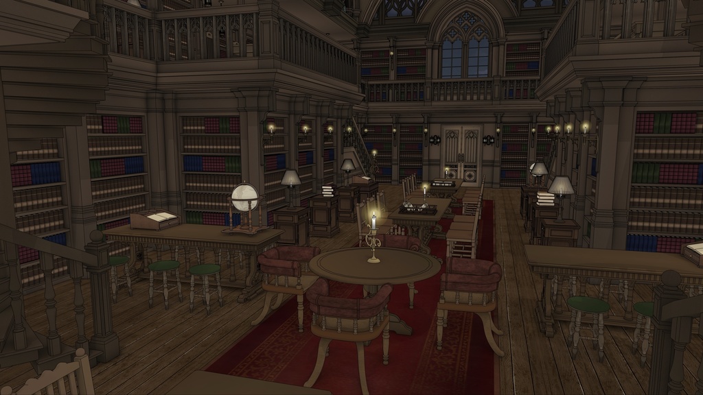 北部ゴシック城セット|外部 + 10種の内部空間|中世ゴシック 3D背景素材(SketchUp)