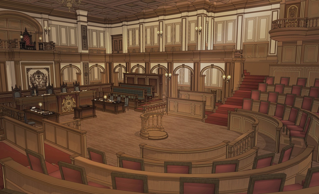 北部ゴシック城セット|外部 + 10種の内部空間|中世ゴシック 3D背景素材(SketchUp)