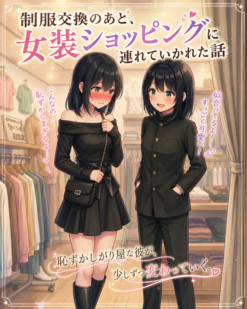 女装させられ、着せ替え人形にされてしまった