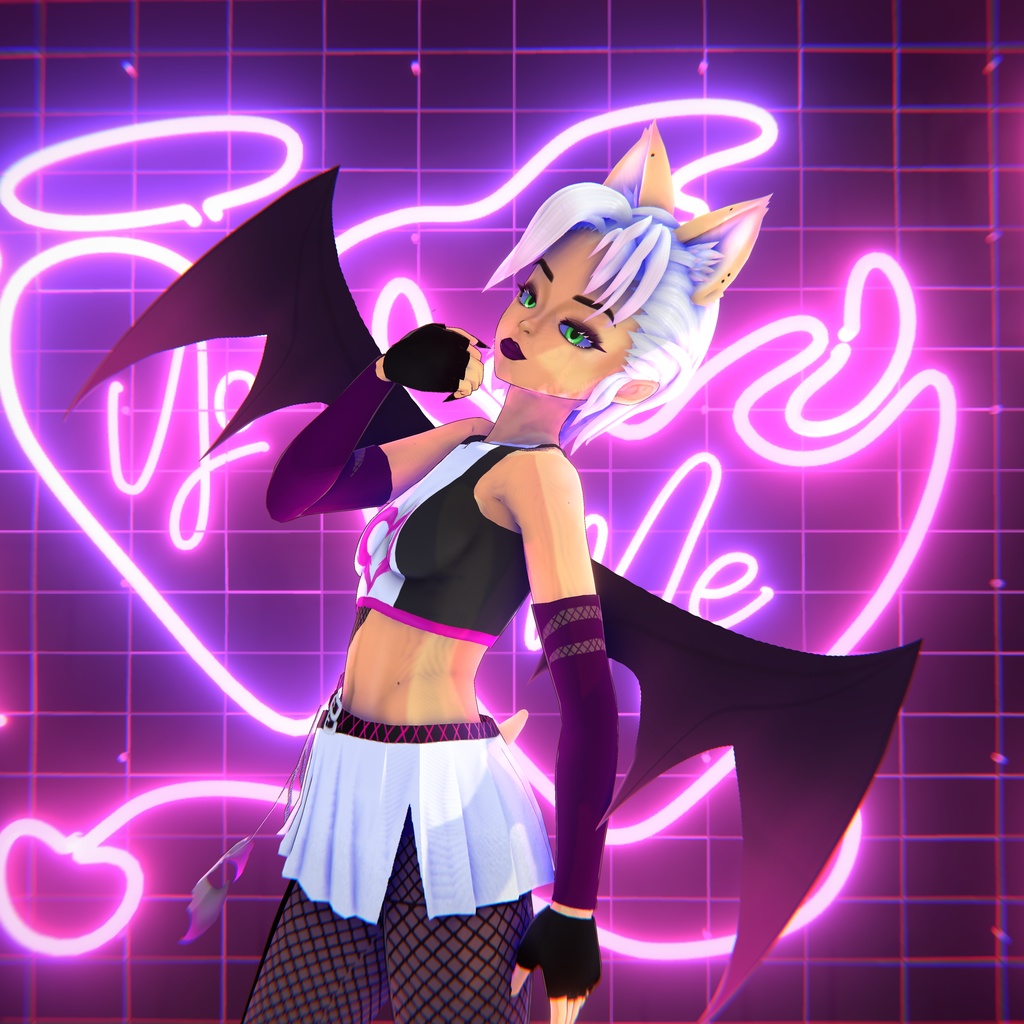 Rouge the Bat Human Rock [ Vroid ]