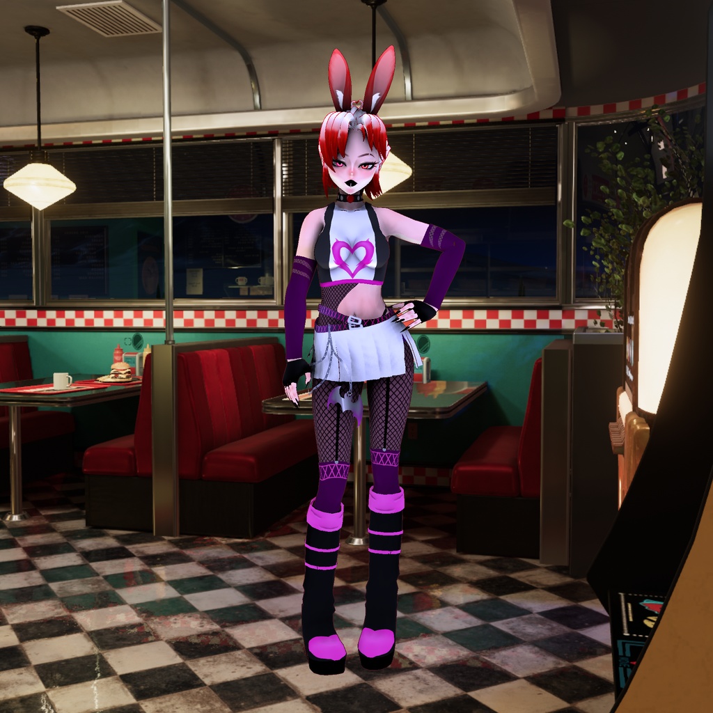 Rouge the Bat Clothe Rock [ Vroid ]
