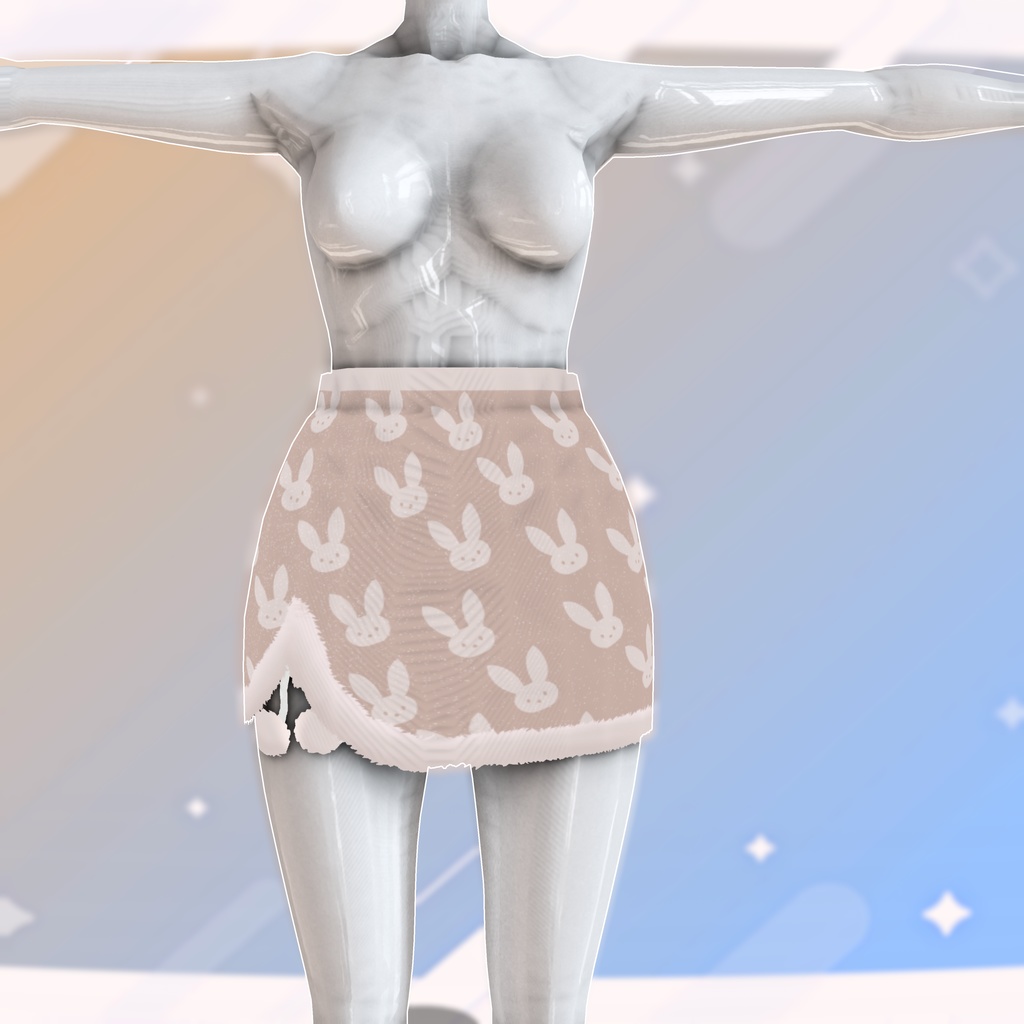Aesthetic bunny skirt