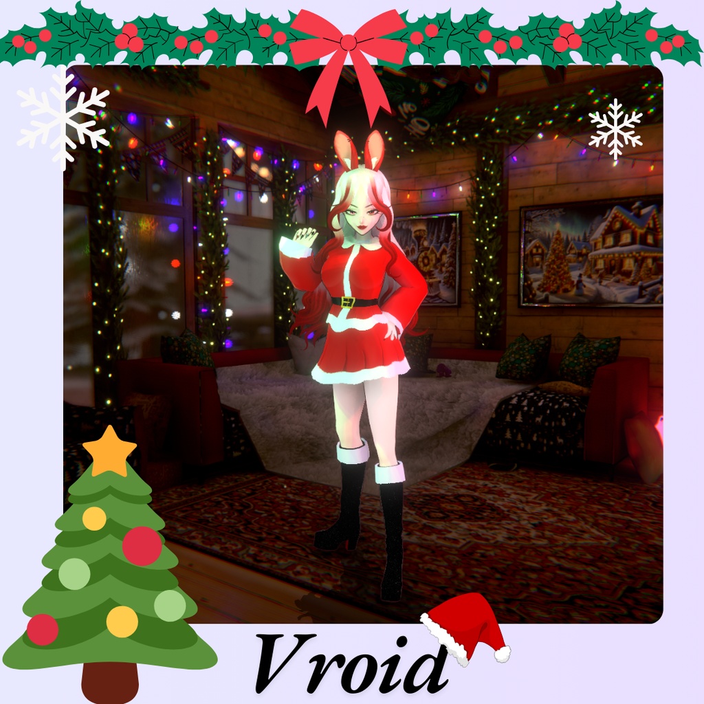 Santa Vroid dress. Christmas dress for Vroid