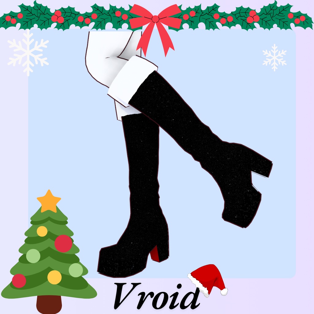 Santa Vroid dress. Christmas dress for Vroid