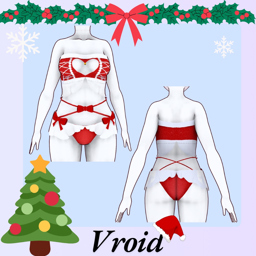Christmas sexy Vroid, Vestuario sensual de Vroid