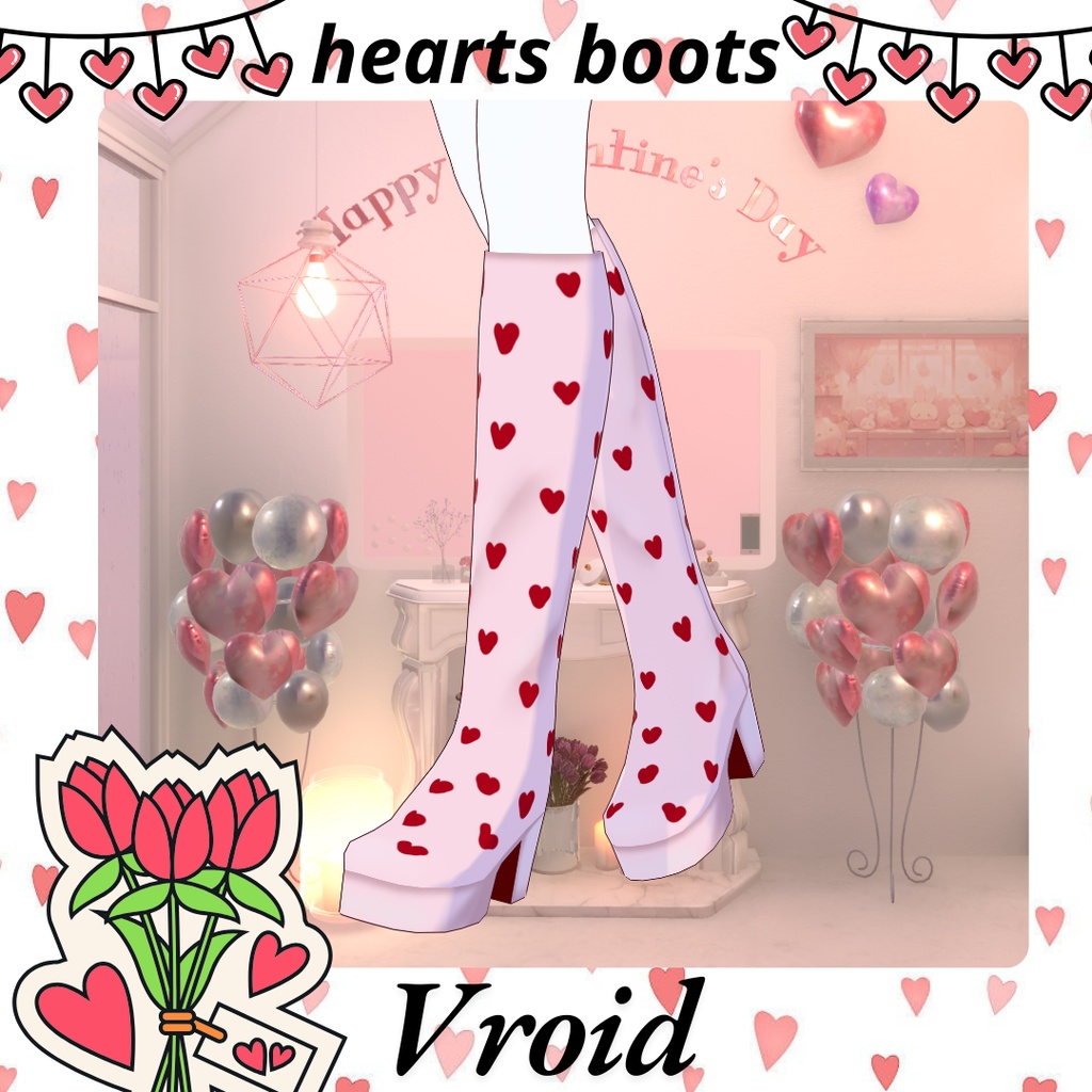 hearts boots [Vroid]