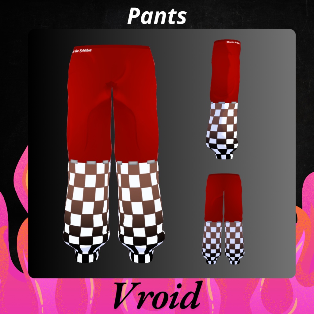 Pants Red Vroid