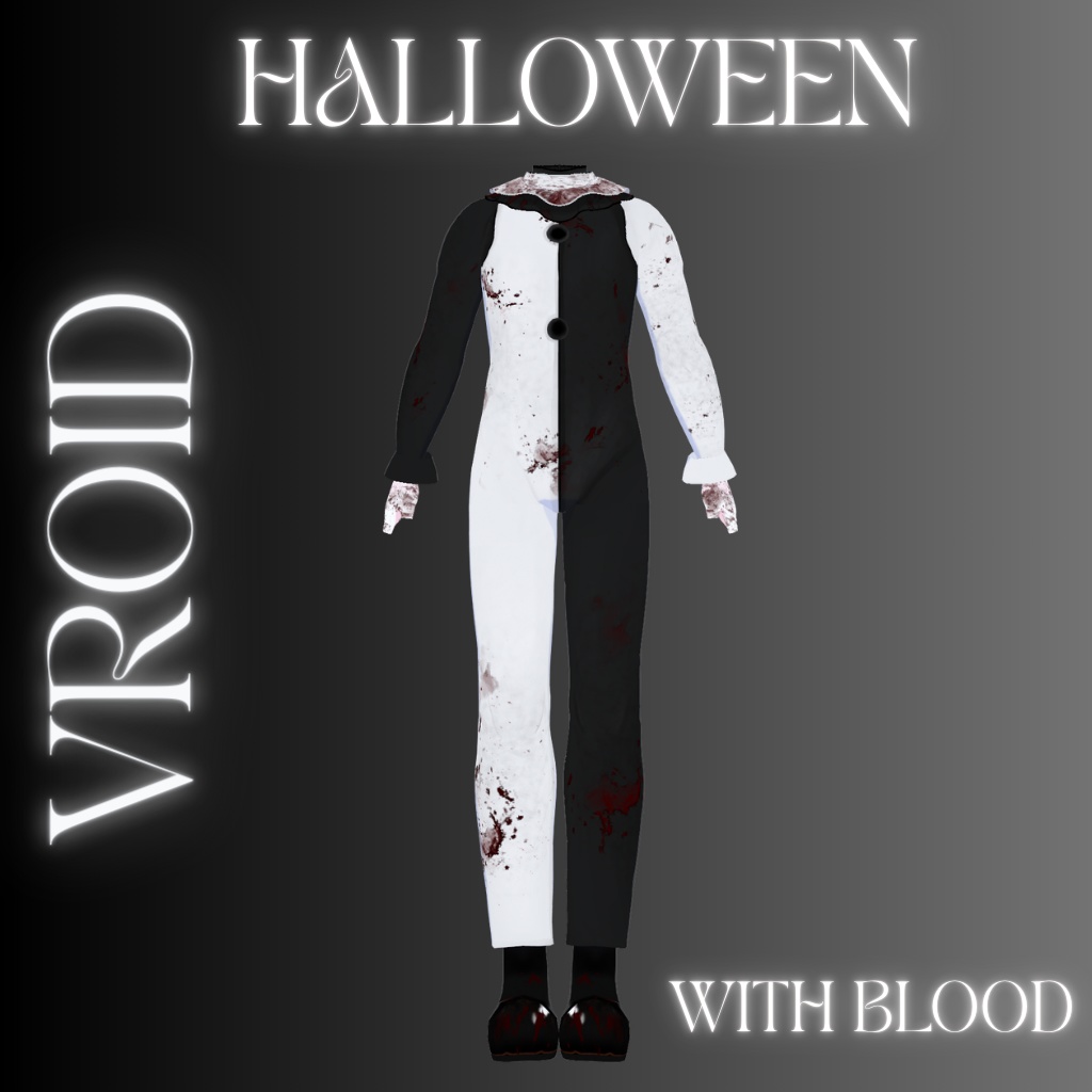 【VRoid】Terrifier Halloween Costume / horror