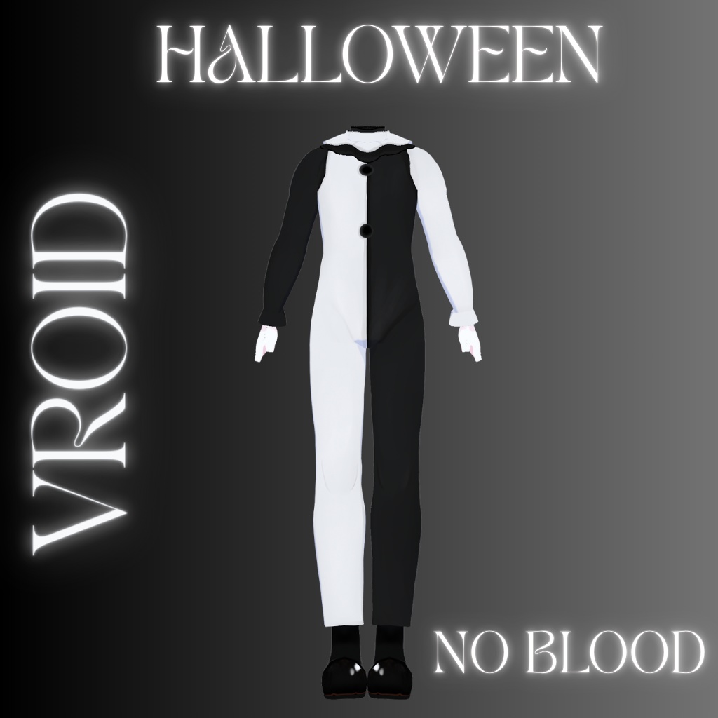 【VRoid】Terrifier Halloween Costume / horror