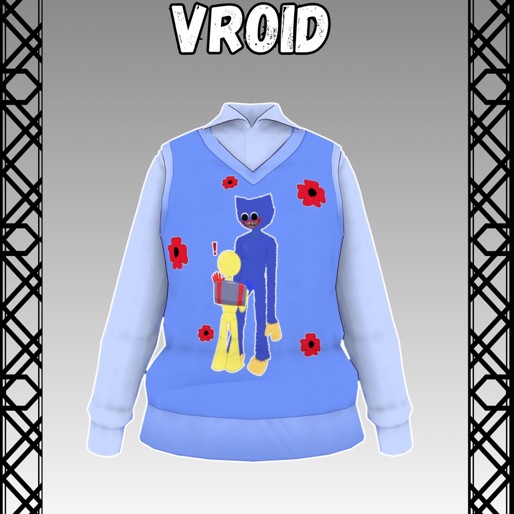 T-Shirt Huggy Wuggy / Vroid