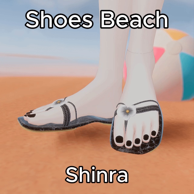 Free Beach Sandals for Shinra (VRChat / FBX)