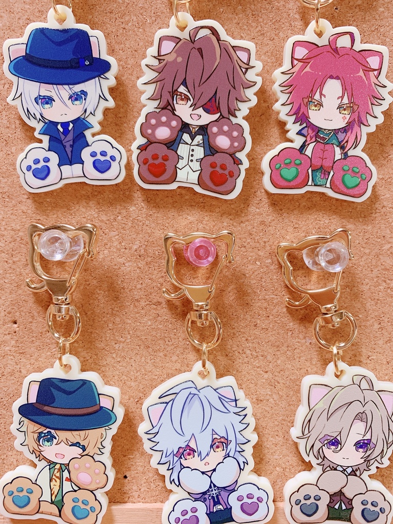 ピオフィねこみみアクキー