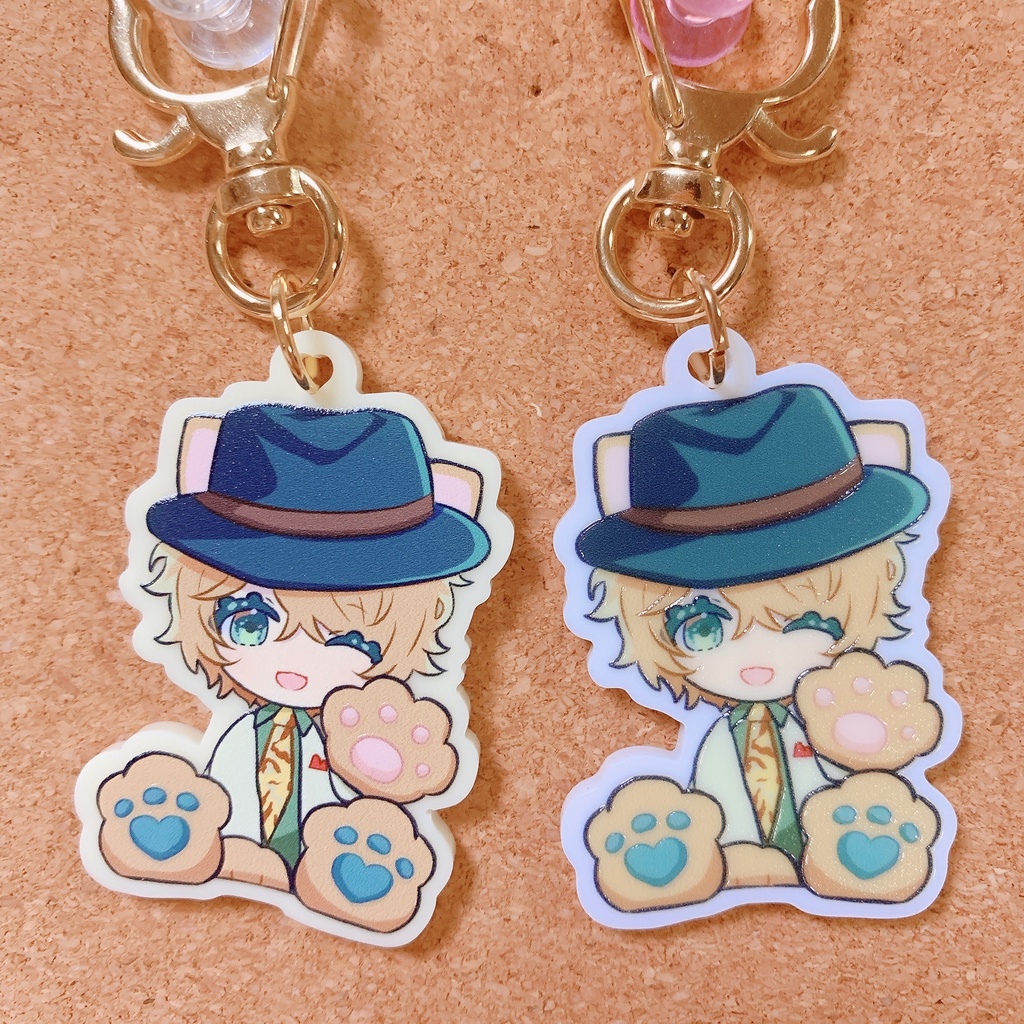 ピオフィねこみみアクキー