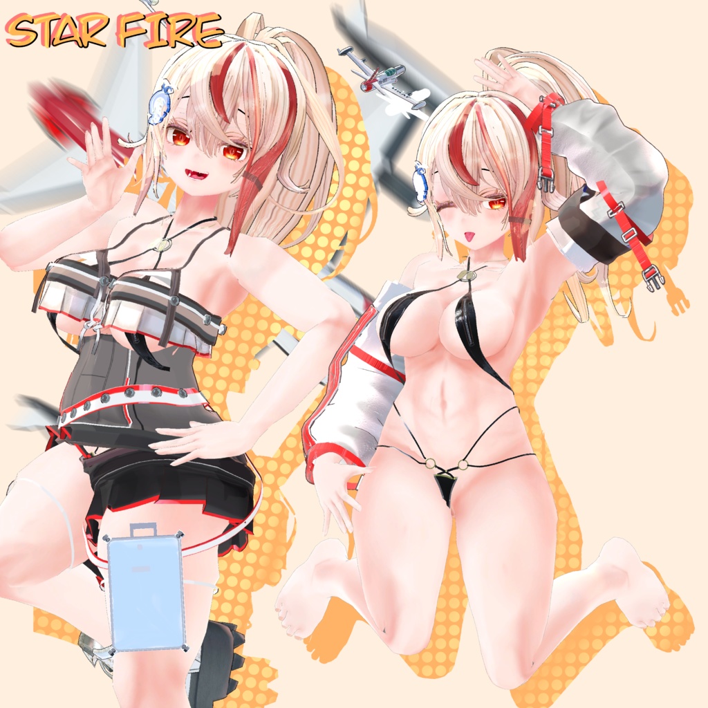 【3Dモデル】StarFire -スターファイア-機体モデル付き