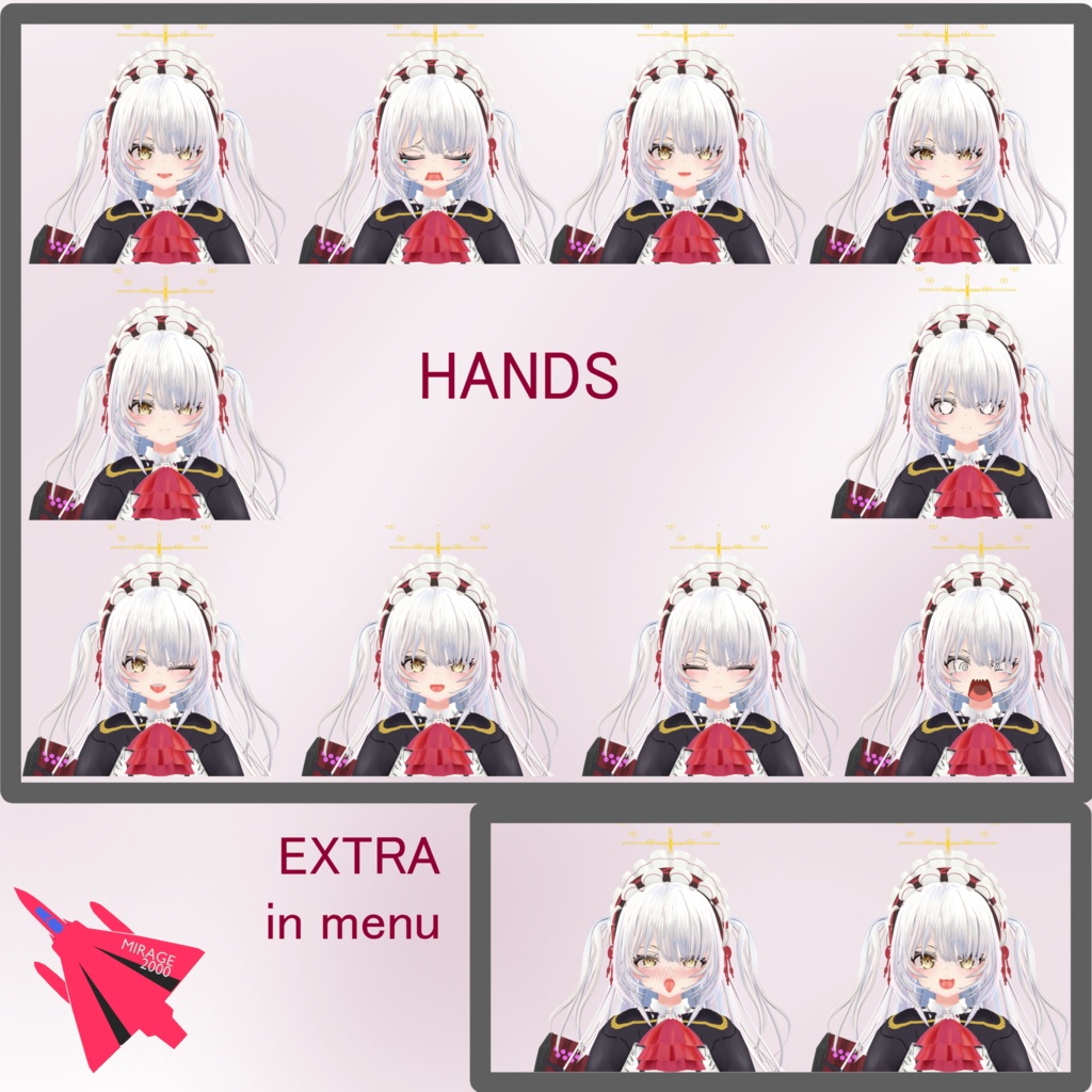 【3Dモデル】Mirage2000 - ミラージュ2000