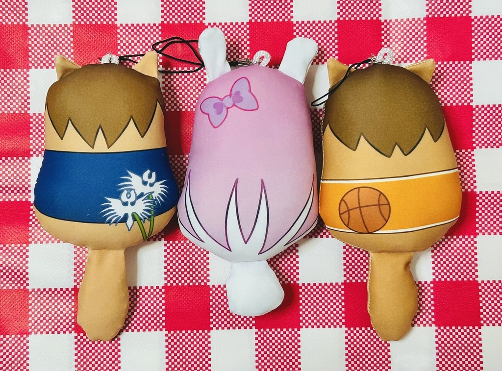 OMOCHI みみ&しっぽ付きクッションストラップ