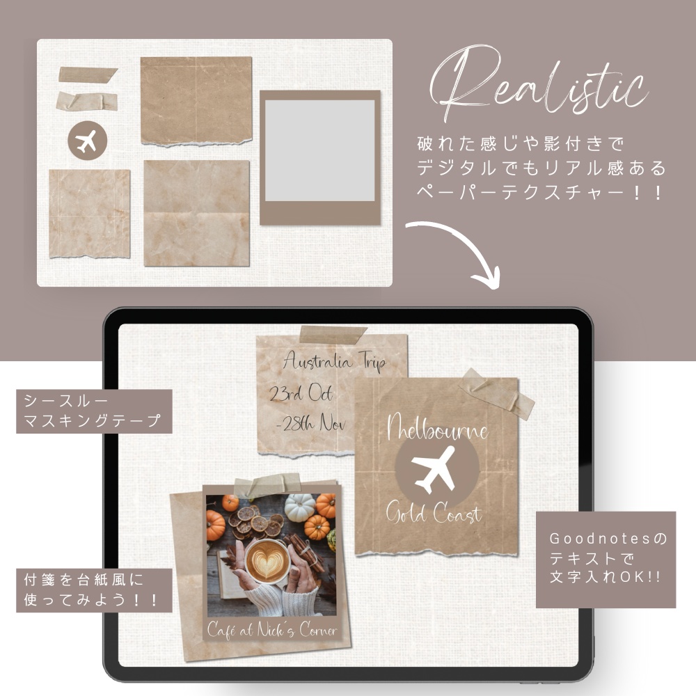 153個|デジタルステッカー|コラージュステッカー|Goodnotes file|PNG file