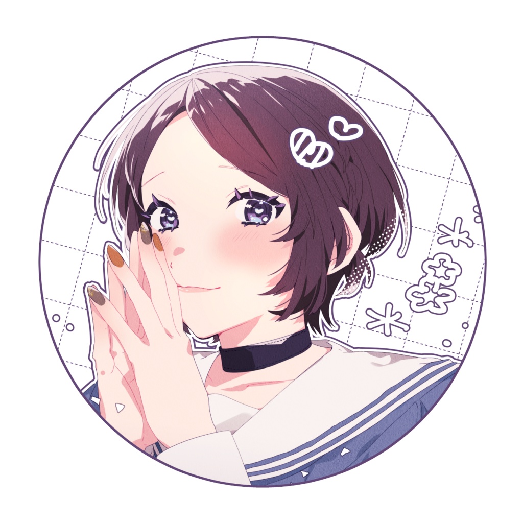 麻梨絵：缶バッジ