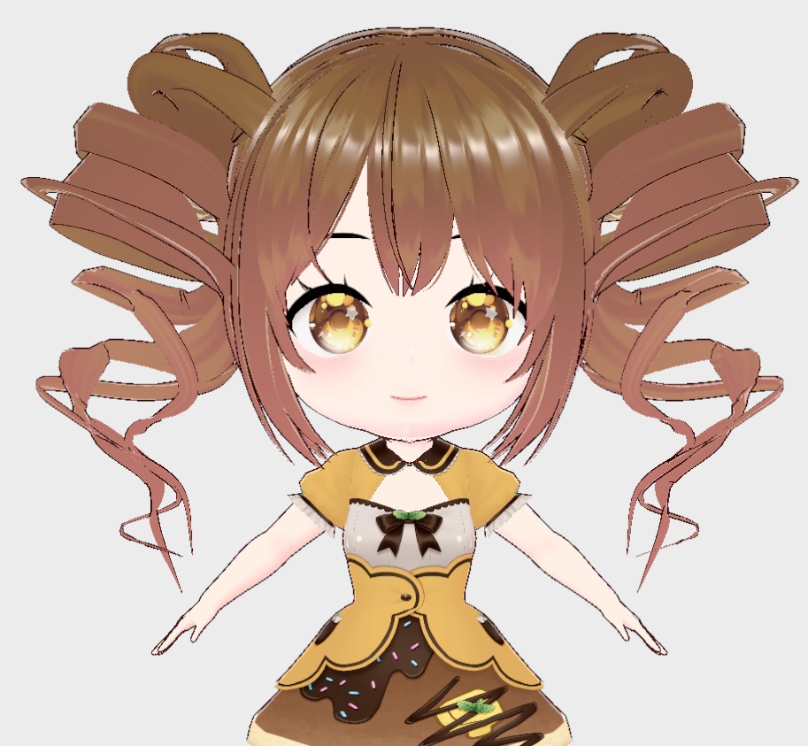 🍫 Sweet Twin Buns Hairstyle 縦ロール Ringlet curls