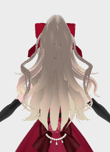 🌹「Gothic / Idol」 Elegant Ribbon Long Hair – VROID Hairstyle Preset