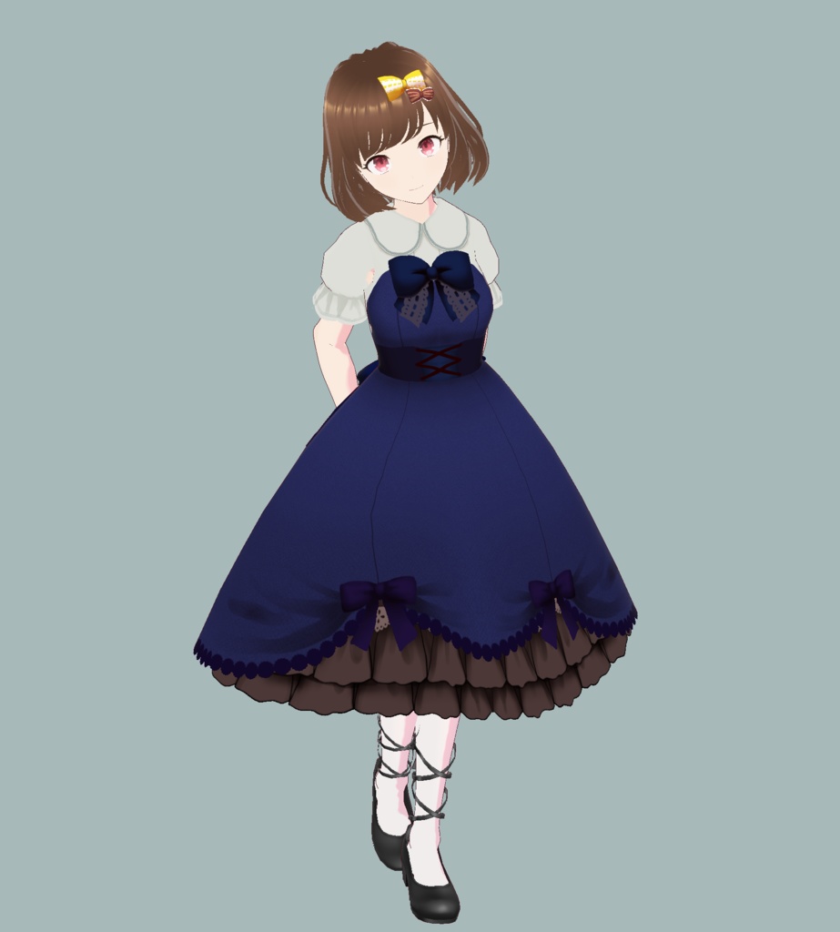 【#Vroid】エレガントドレスコーデセット #クラウンドール